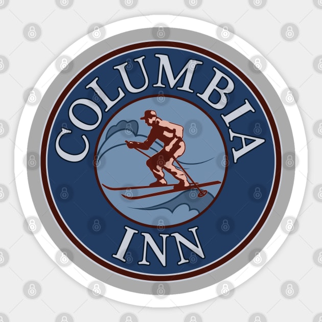 Columbia Inn (staff shirt) Sticker by RangerRob